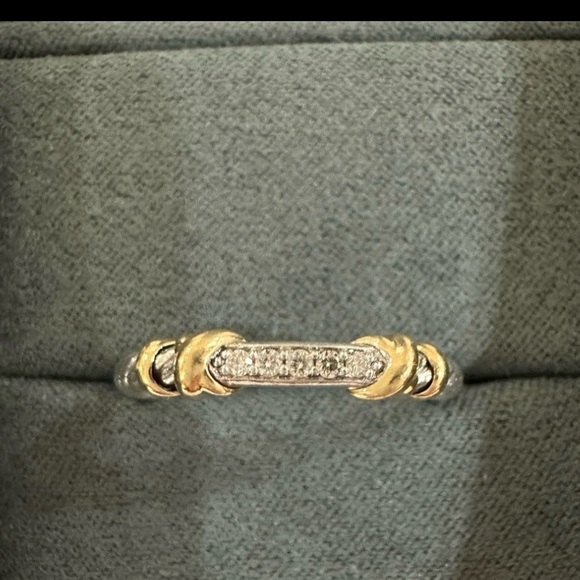 David Yurman Jewelry - David Yurman Gold and Silver Diamond Ring Very gently used